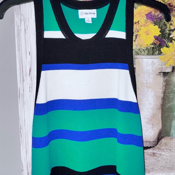 The Drop Women's Gabriela High Neck Cut-in A-line Side-Slit Maxi Sweater Dress M - Picture 4 of 8